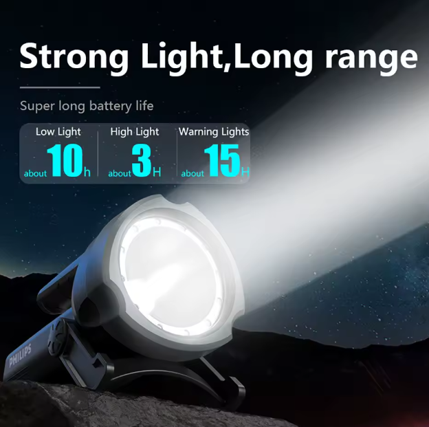 Philips SFL3101/93 800 Lümen Şarj Edilebilir Kamp, Dağcılık, Dış Mekan Tripod Ayaklı Projektör Tipi Taşınabilir LED Spotlight El Feneri