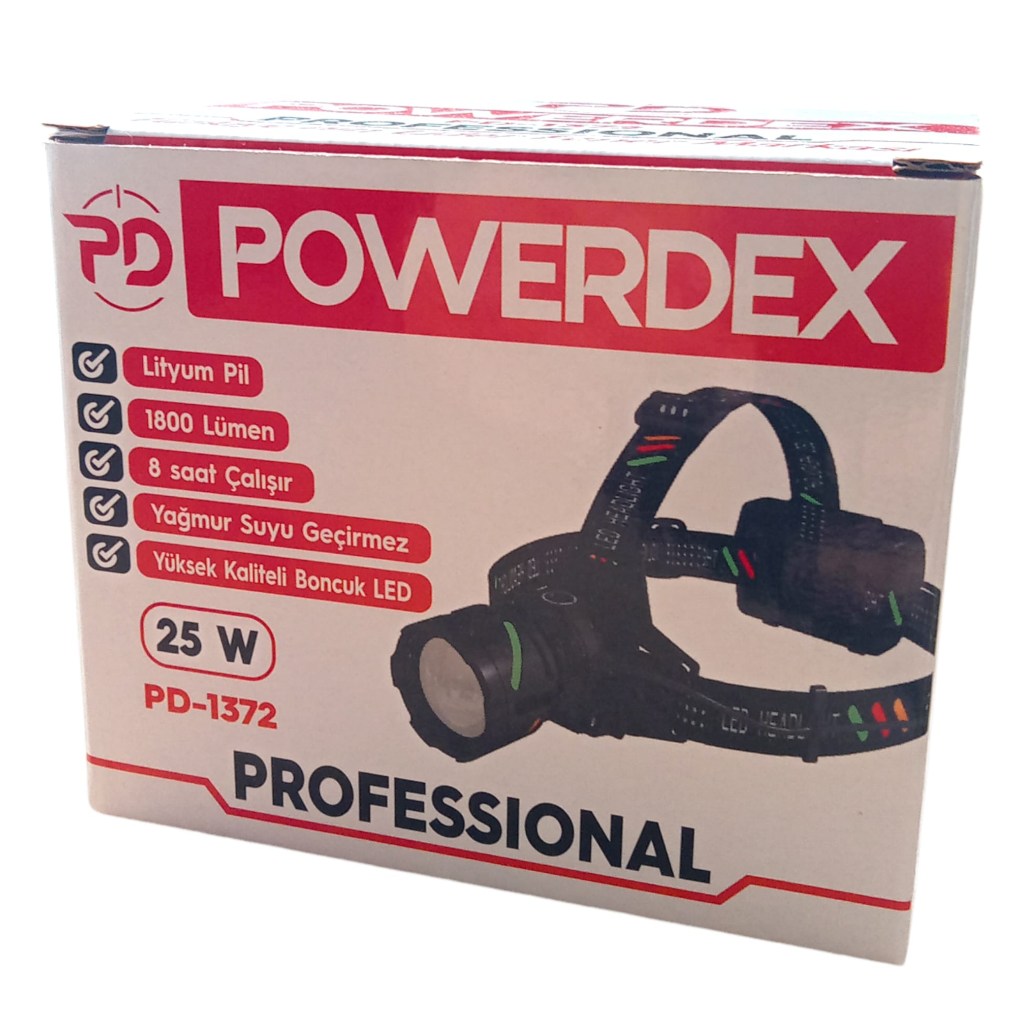 Powerdex PD-1372 Şarjlı Kafa Lambası