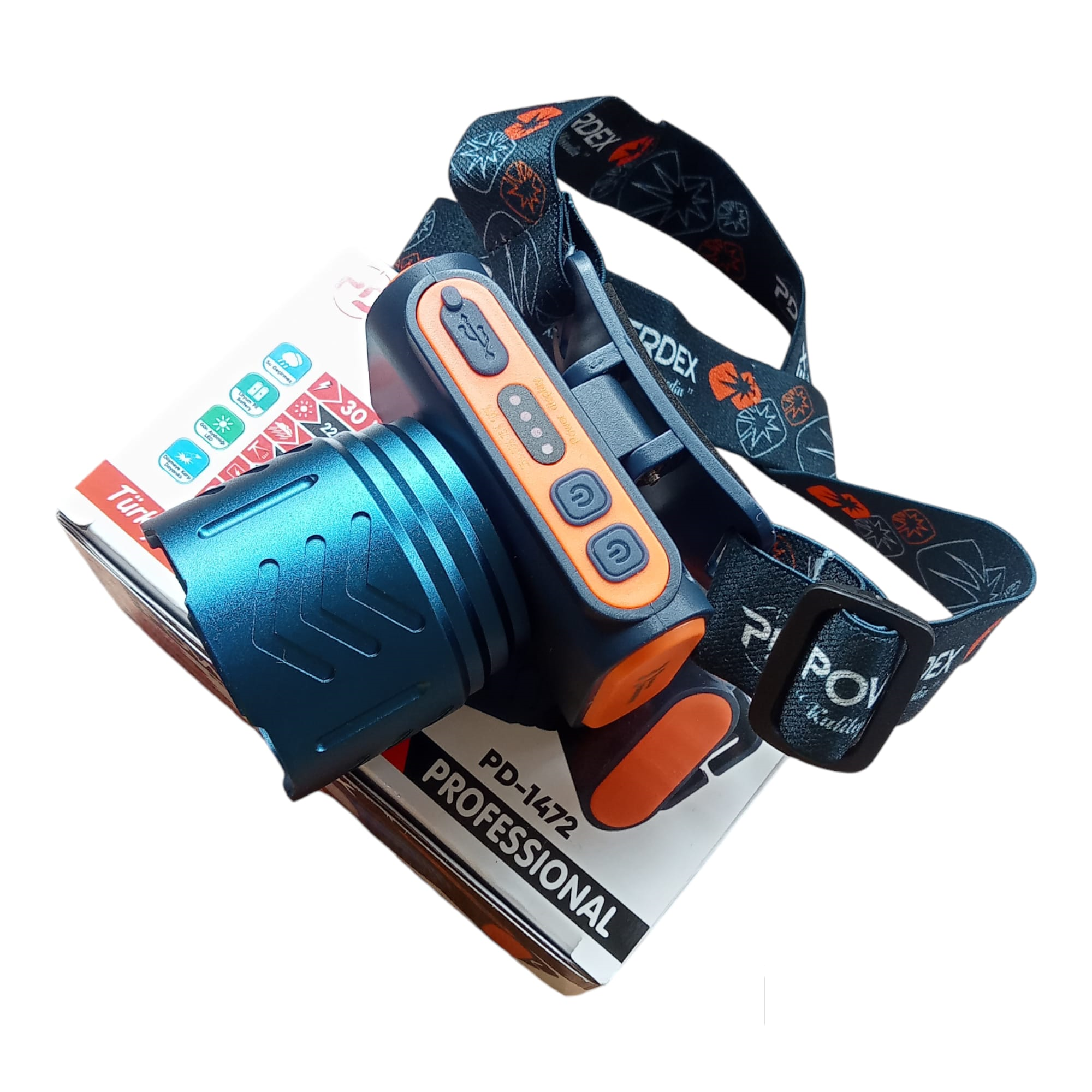 Powerdex PD-1472 Şarjlı Kafa Lambası