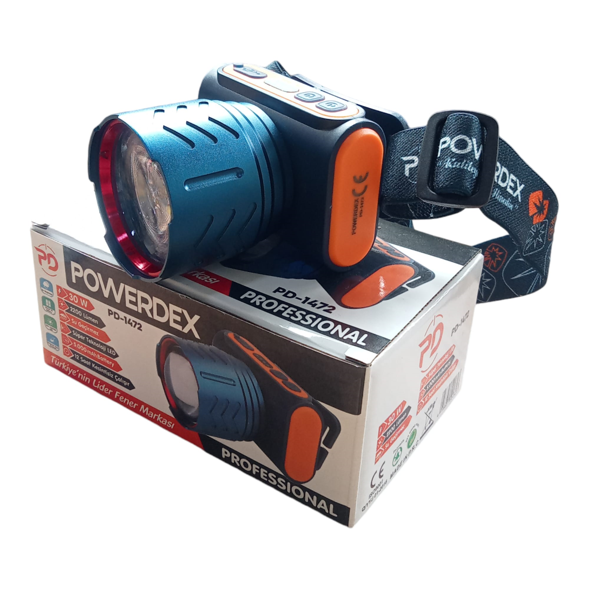 Powerdex PD-1472 Şarjlı Kafa Lambası