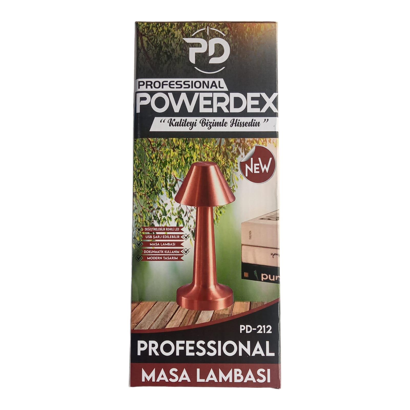 Powerdex PD-212 IPx4 Ledli Profesyonel Masa Lambası