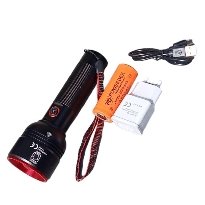 Powerdex PD-6900 Zomlu Şarjlı El Feneri 20w