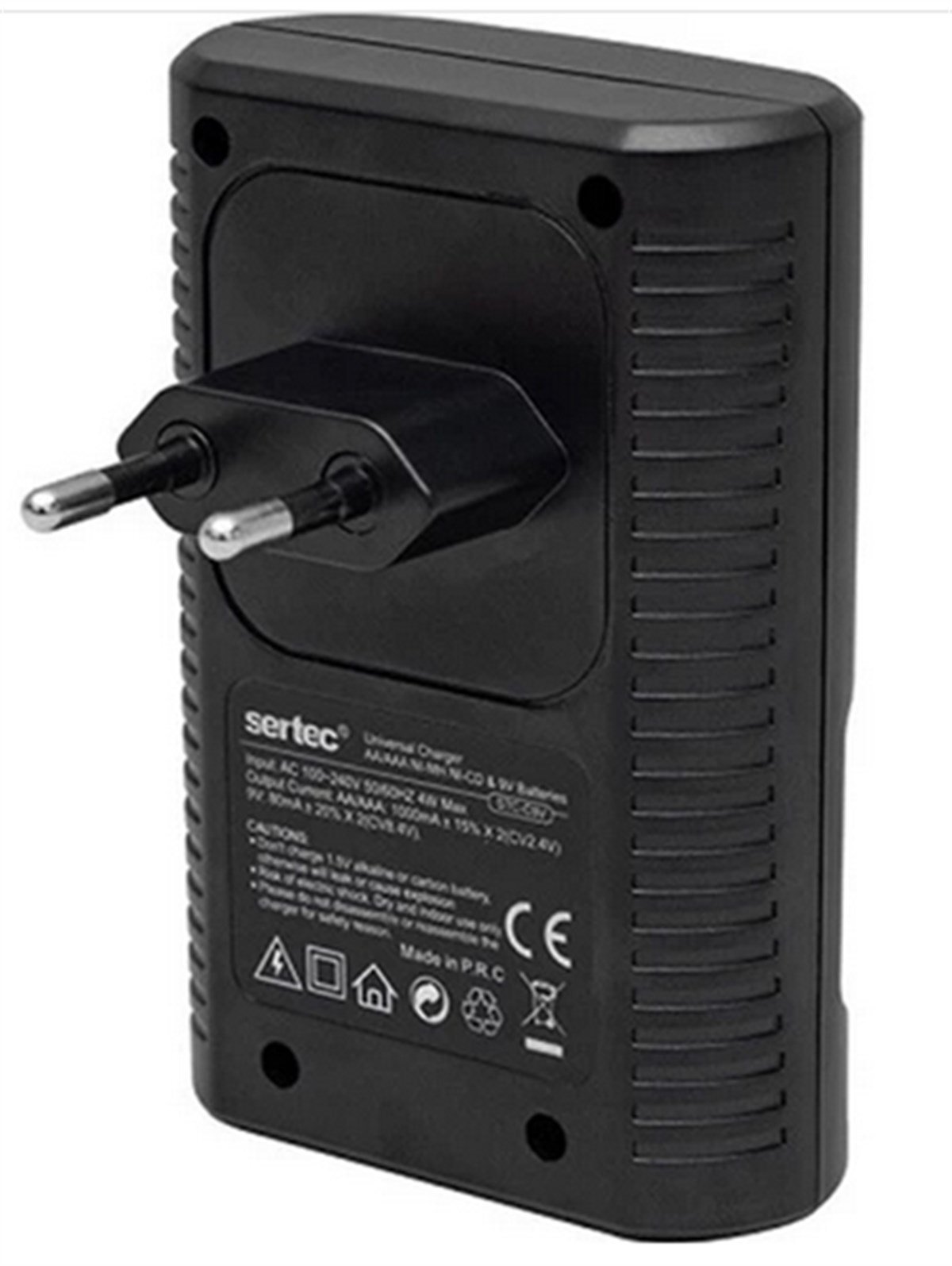 Sertec STC-C9V AA-AAA-9V Uyumlu Universal 4'lü Pil Şarj Aleti 