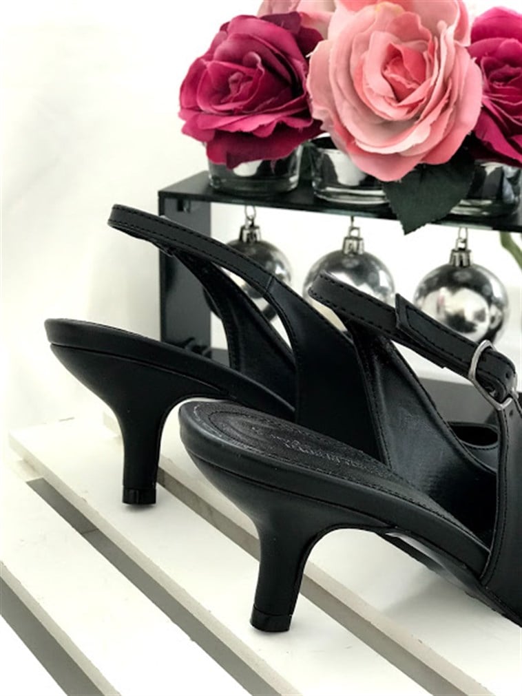 Siyah Topuklu Kadın Stiletto