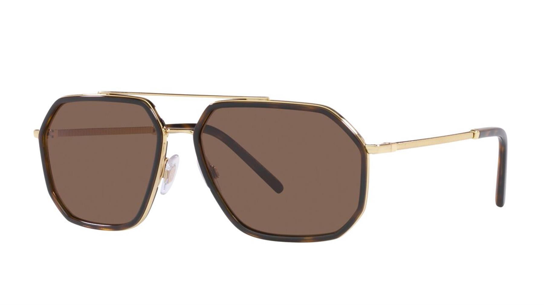 DOLCE&GABBANA  2285 02/73 60  Erkek KAHVE Geometrik Çerçeve Güneş Gözlüğü