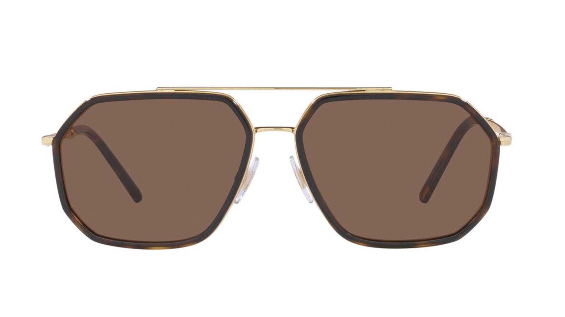 DOLCE&GABBANA  2285 02/73 60  Erkek KAHVE Geometrik Çerçeve Güneş Gözlüğü