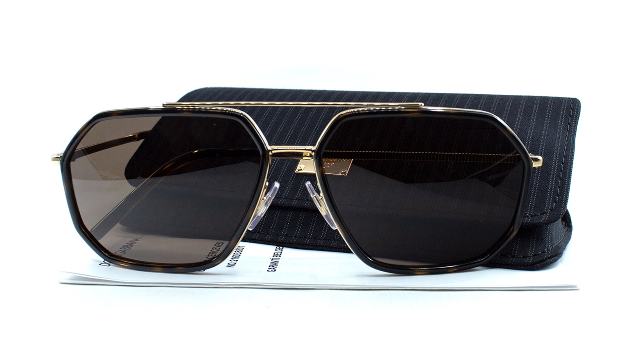 DOLCE&GABBANA  2285 02/73 60  Erkek MAVİ Geometrik Çerçeve Güneş Gözlüğü