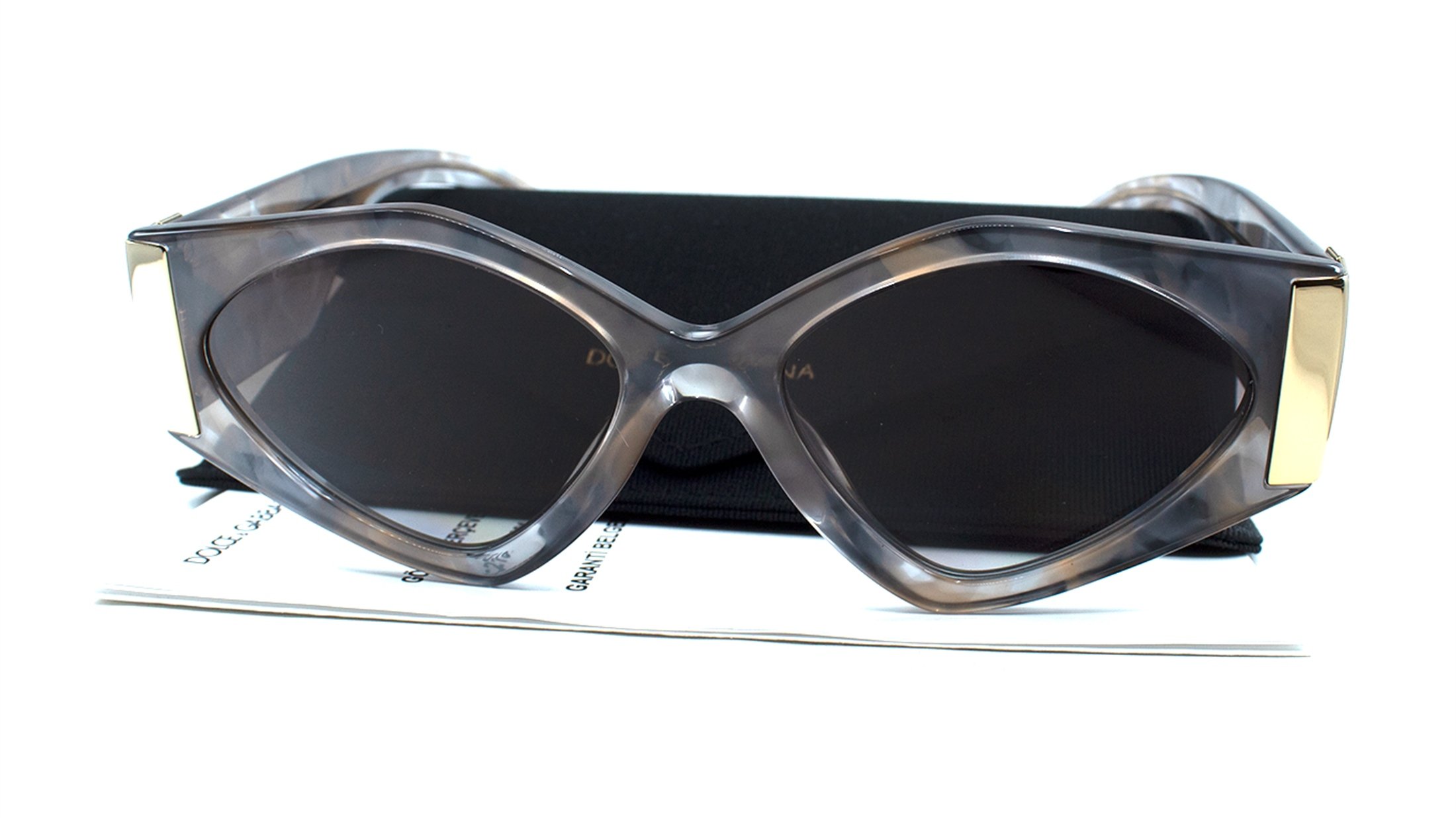 DOLCE&GABBANA  4396 3321/8G 55  Kadın GRİ Geometrik Çerçeve Güneş Gözlüğü