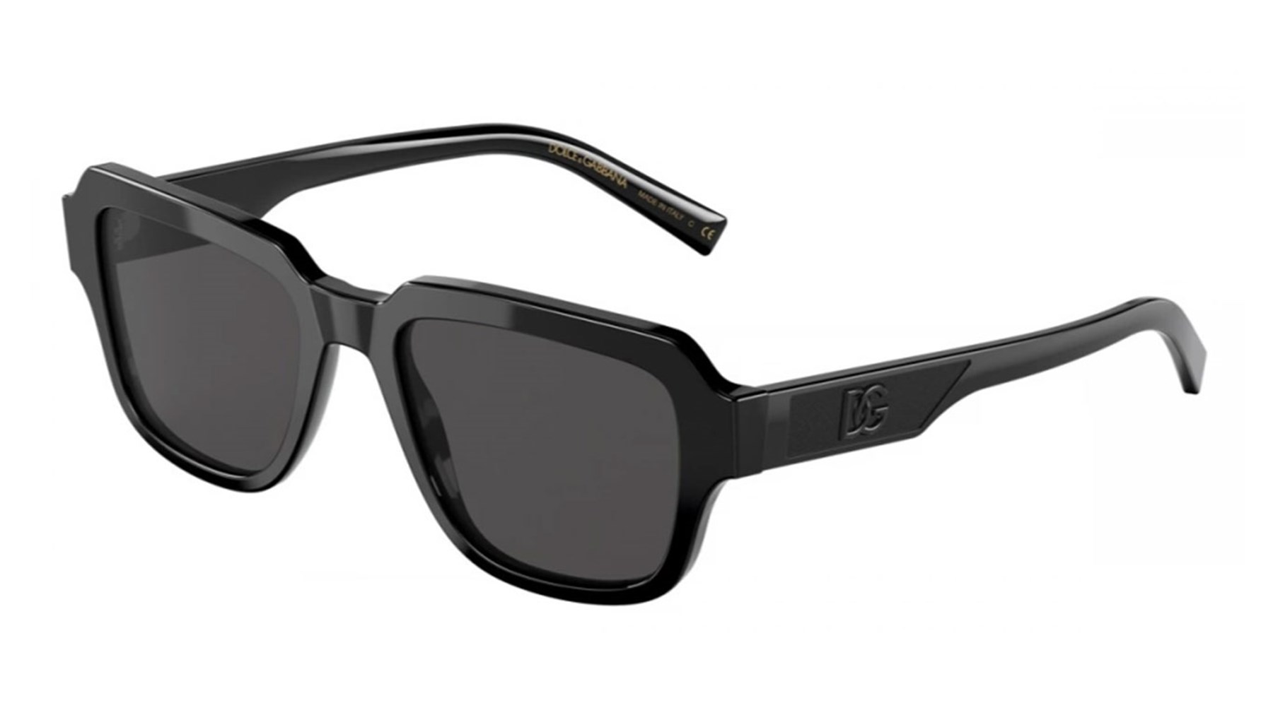 DOLCE&GABBANA  4402 501/87 52  Unisex SİYAH Köşeli Çerçeve Güneş Gözlüğü