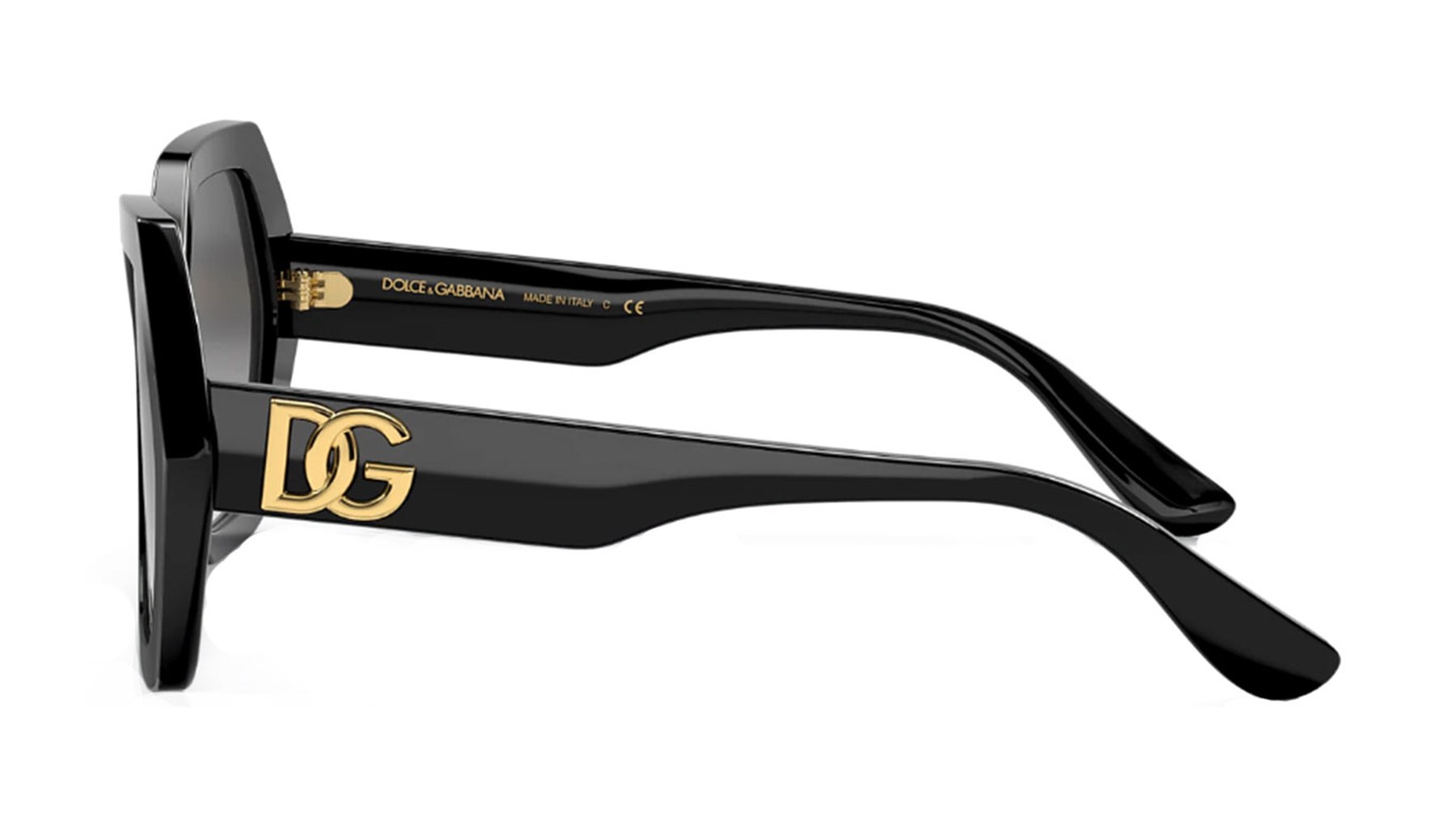 DOLCE&GABBANA  4406 501/8G 54  Kadın SİYAH Geometrik Çerçeve Güneş Gözlüğü