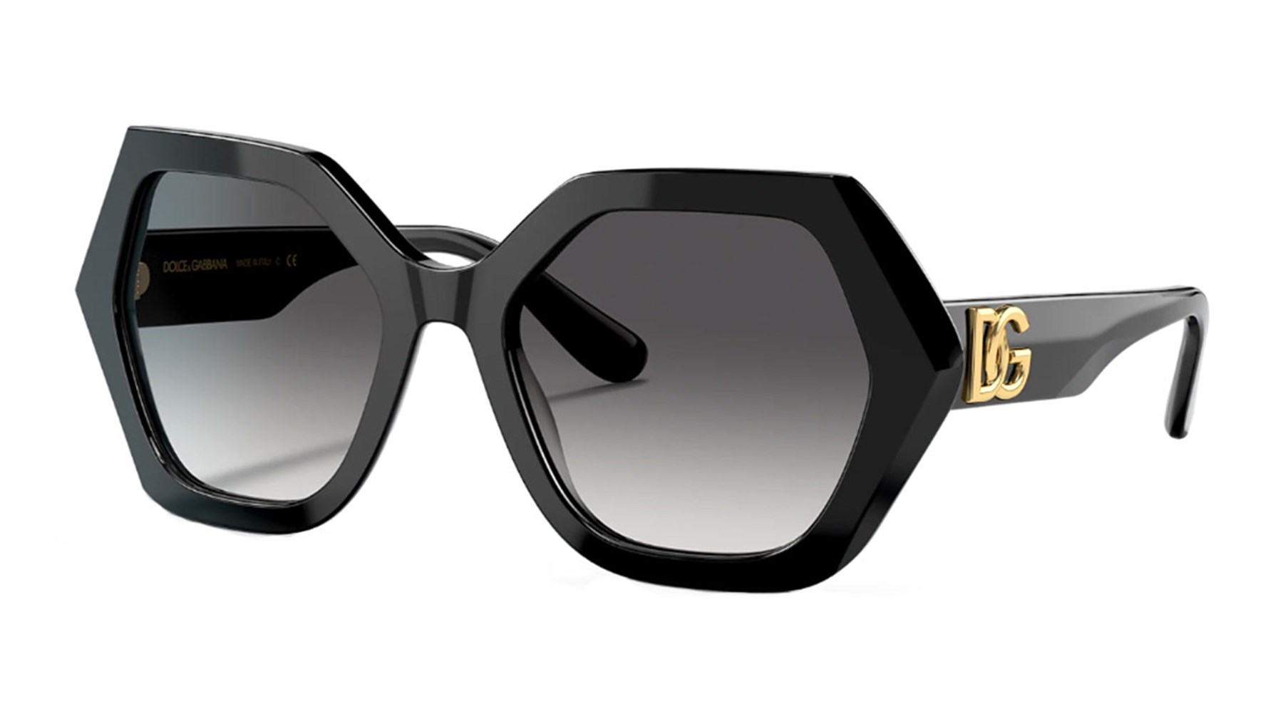 DOLCE&GABBANA  4406 501/8G 54  Kadın SİYAH Geometrik Çerçeve Güneş Gözlüğü