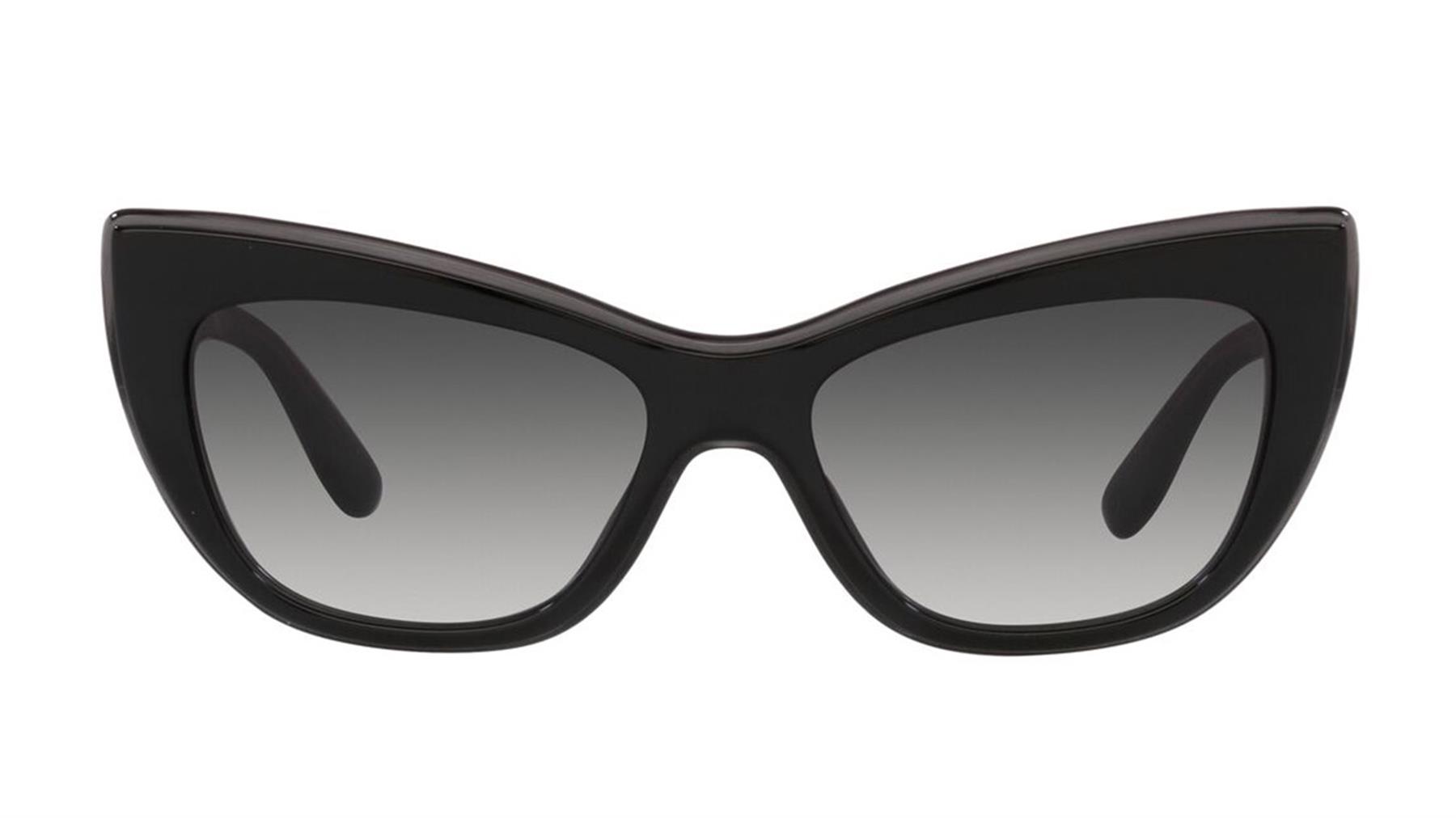 DOLCE&GABBANA  4417 3246/8G 54  Kadın SİYAH Çekik Çerçeve Güneş Gözlüğü