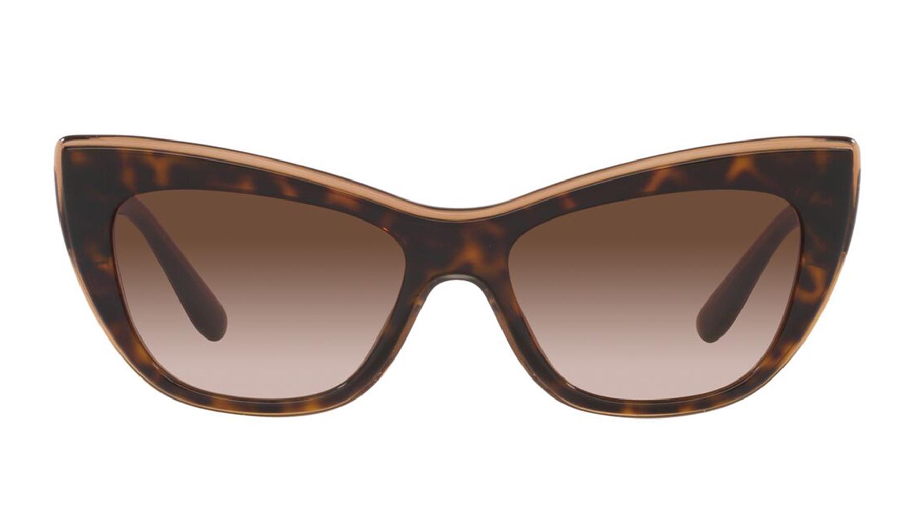 DOLCE&GABBANA  4417 3256/13 54  Kadın KAHVE Çekik Çerçeve Güneş Gözlüğü