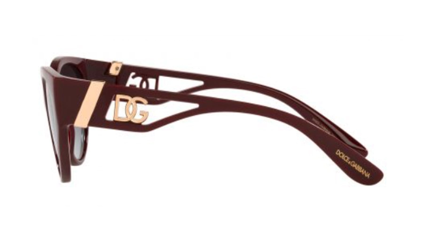 DOLCE&GABBANA  6146 3285/8G 54  Kadın BORDO Çekik Çerçeve Güneş Gözlüğü