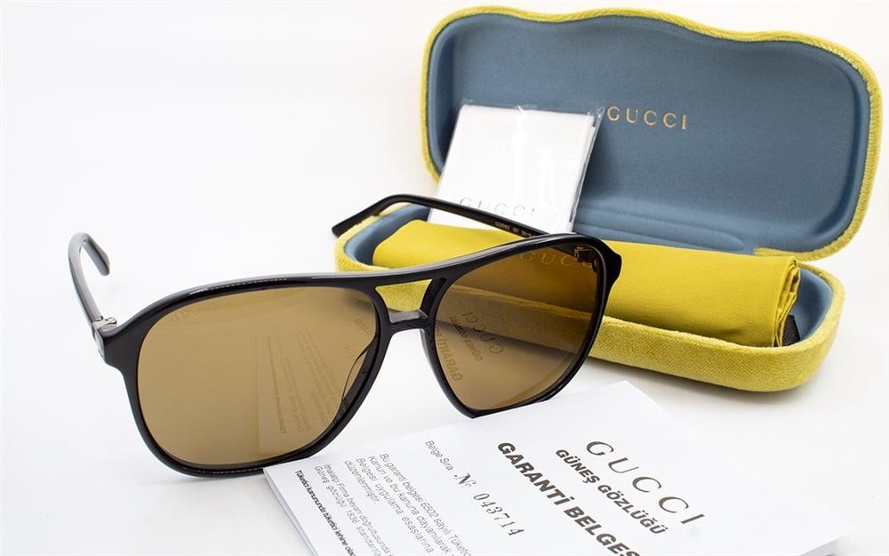GUCCI 0016S 001 58-14 Unisex GÜNEŞ GÖZLÜĞÜ