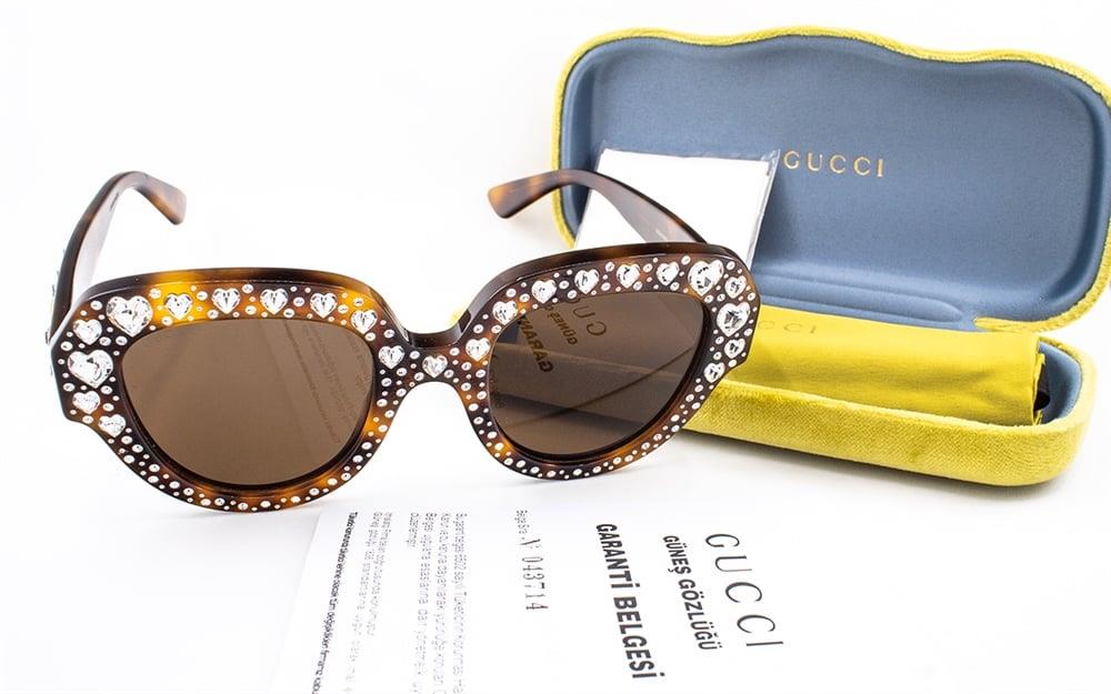 GUCCI 0308S 002 50-23 Unisex GÜNEŞ GÖZLÜĞÜ