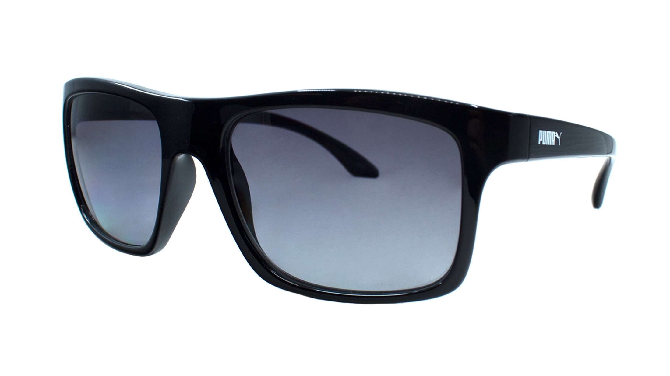 PUMA  PE0008SGOZ 001 54  Unisex SİYAH Köşeli Çerçeve Güneş Gözlüğü