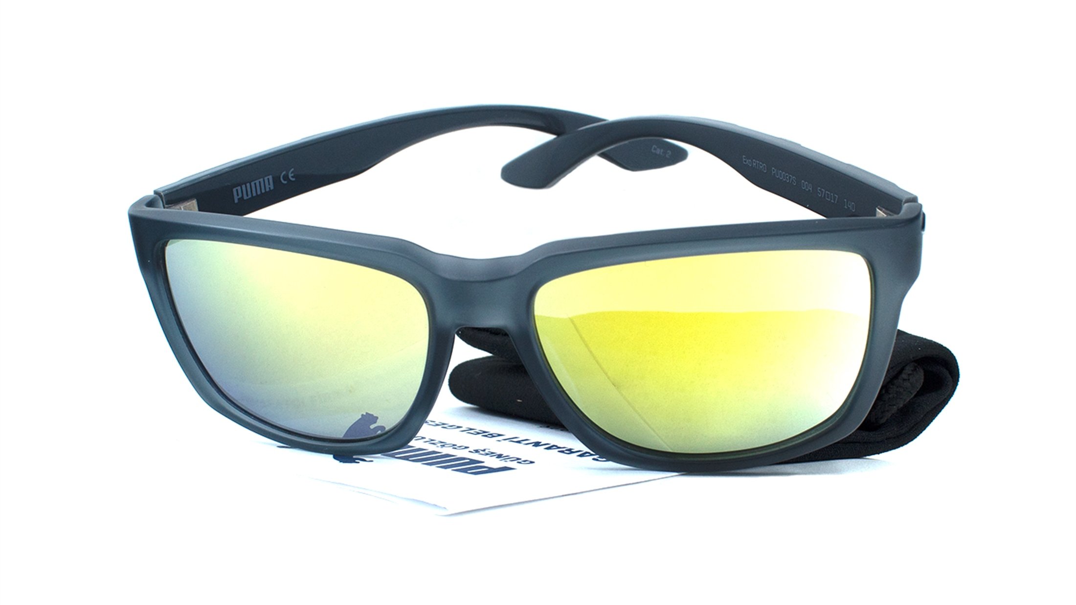 PUMA  PU0037S 004 57  Erkek FÜME Köşeli Çerçeve Güneş Gözlüğü