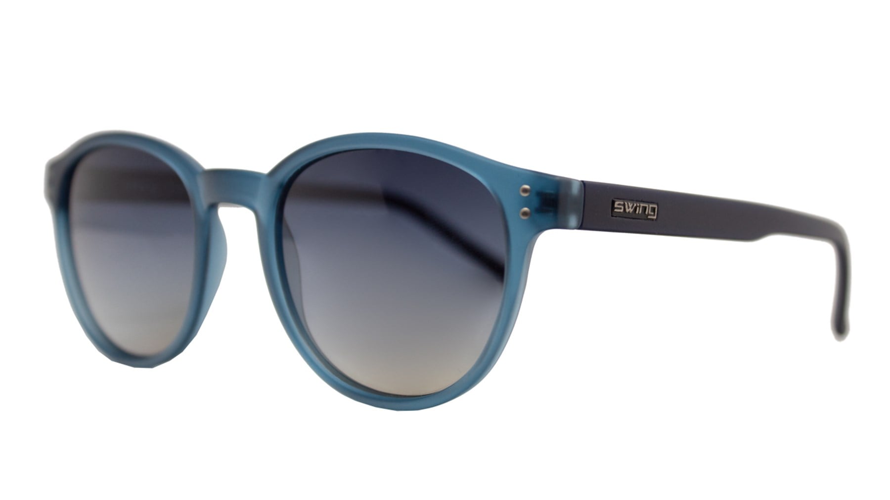 SWING  185 C457 48  Unisex MAVİ Yuvarlak Çerçeve Güneş Gözlüğü
