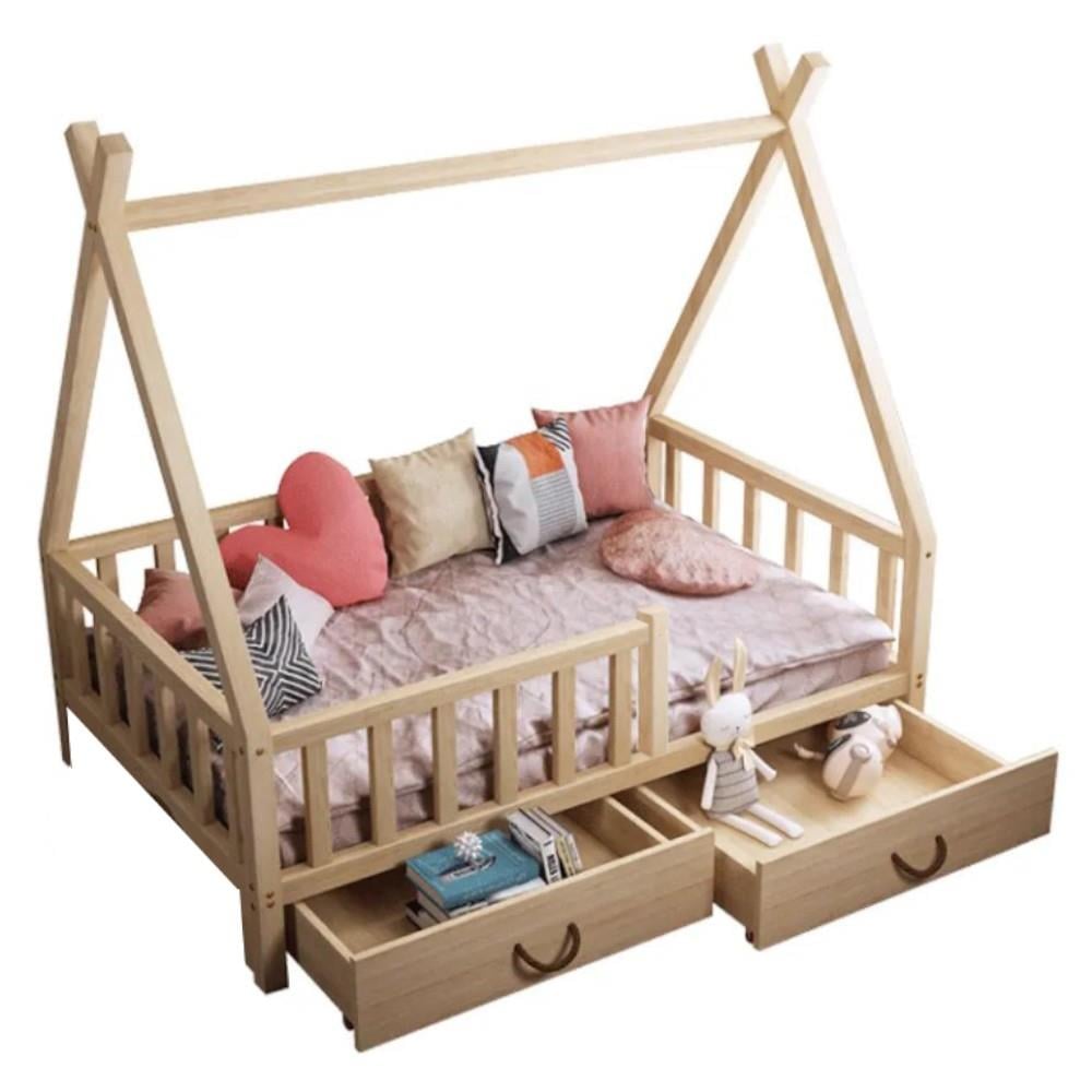 Çekmeceli Montessori Yatak - MiniwoodÇekmeceli Montessori Karyola