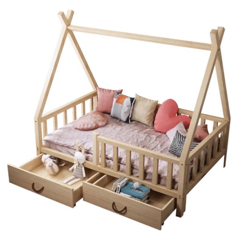 Çekmeceli Montessori Yatak - MiniwoodÇekmeceli Montessori Karyola