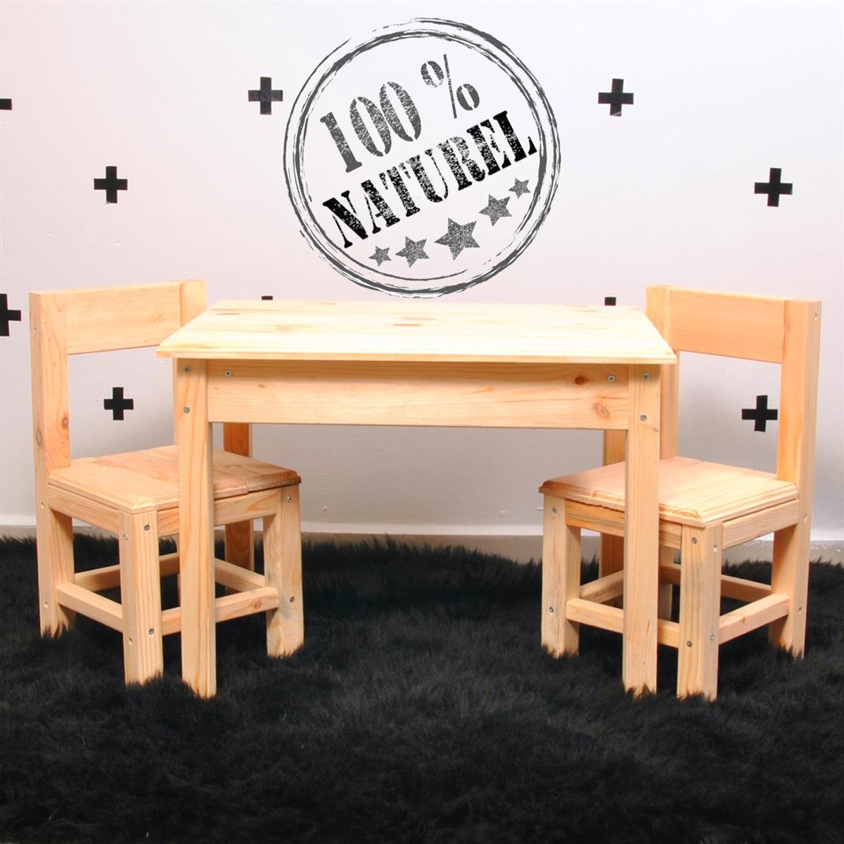 Çocuk Masa Sandalye Modelleri | MarkaawmMontessori Doğal Ahşap Çocuk Masası Oyun Masa Sandalye Seti