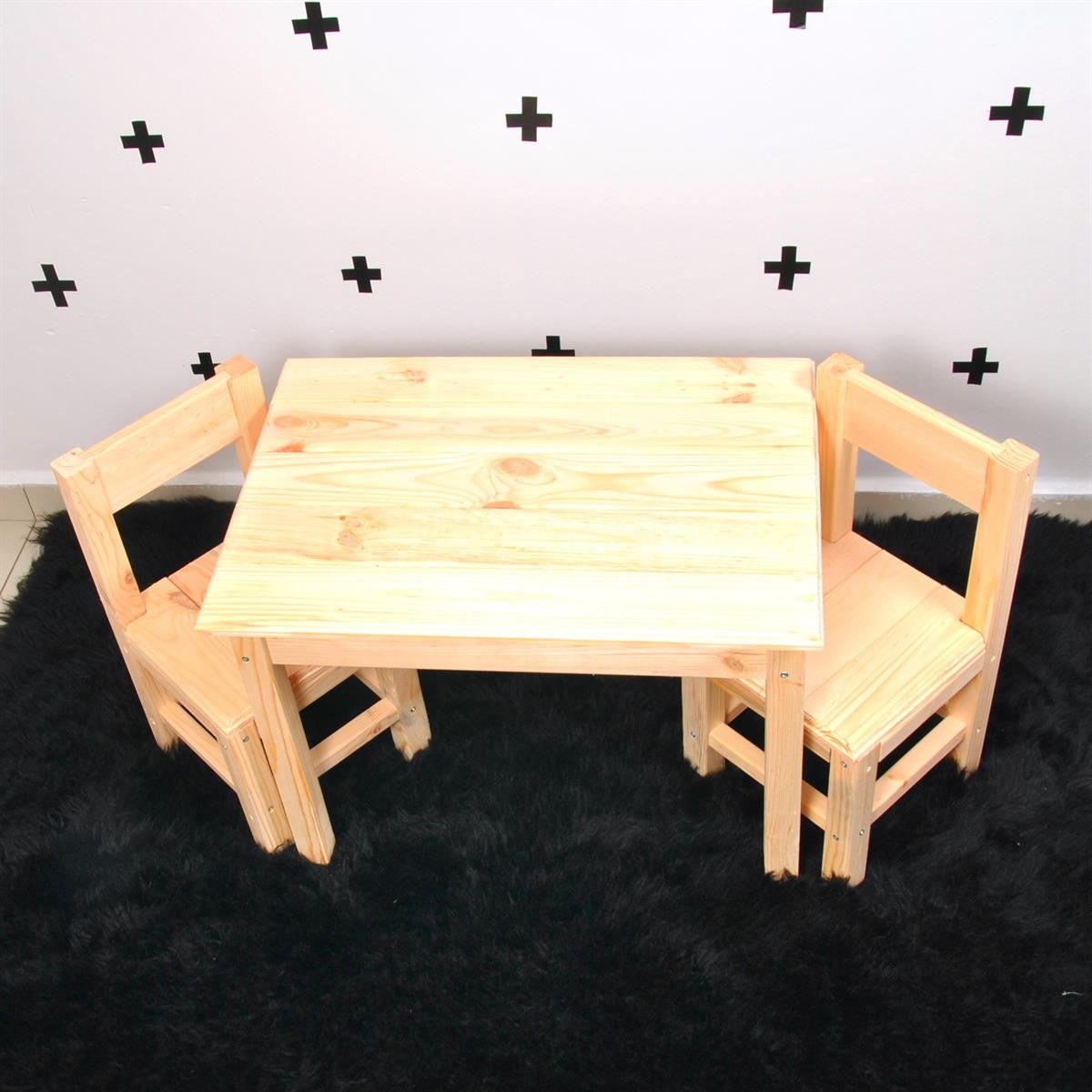 Çocuk Masa Sandalye Modelleri | MarkaawmMontessori Doğal Ahşap Çocuk Masası Oyun Masa Sandalye Seti