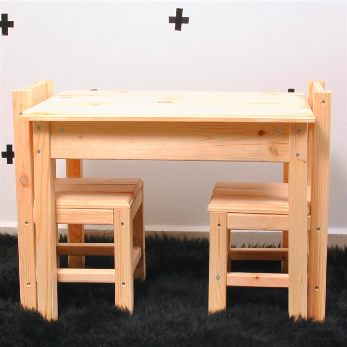 Çocuk Masa Sandalye Modelleri | MarkaawmMontessori Doğal Ahşap Çocuk Masası Oyun Masa Sandalye Seti