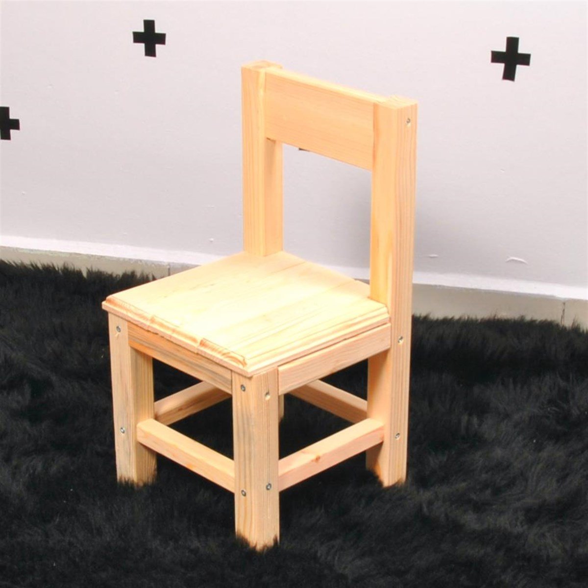 Doğal Ahşap Çocuk Masası Oyun Masası Masa Sandalye Set Montessori