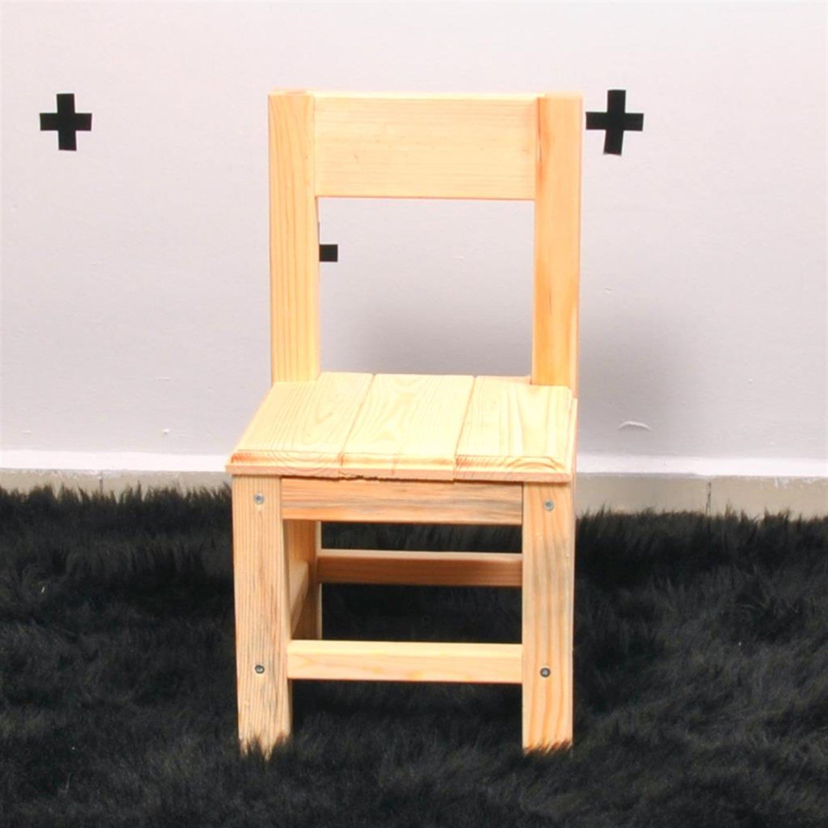 Doğal Ahşap Çocuk Masası Oyun Masası Masa Sandalye Set Montessori
