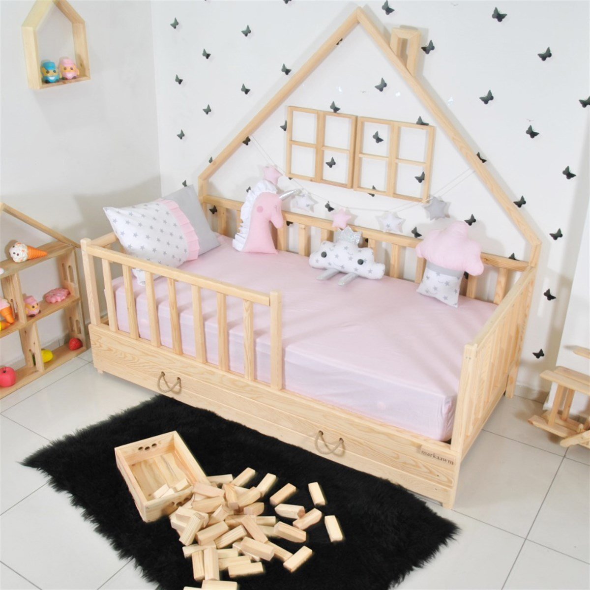 En Ucuz Montessori Yatak Modelleri | MarkaawmMontessori Yatak Modeli Doğal Çam Ağacı