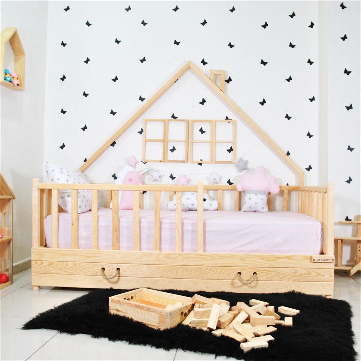 En Ucuz Montessori Yatak Modelleri | MarkaawmMontessori Yatak Modeli Doğal Çam Ağacı
