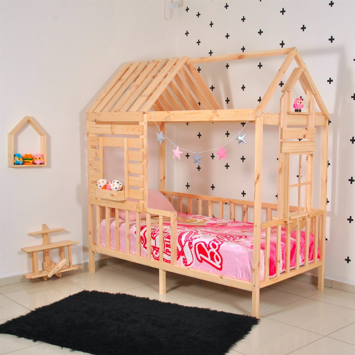 En Uygun Montessori Karyola Modelleri | MarkaawmMontessori Karyola Ahşap Çatı Pencere