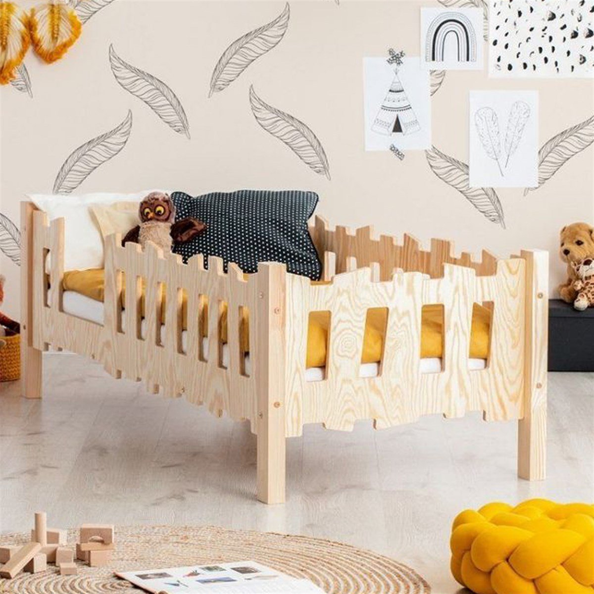 Jüpiter Montessori Yatak Doğal Çam Karyola - MarkaawmJüpiter Montessori Yatak