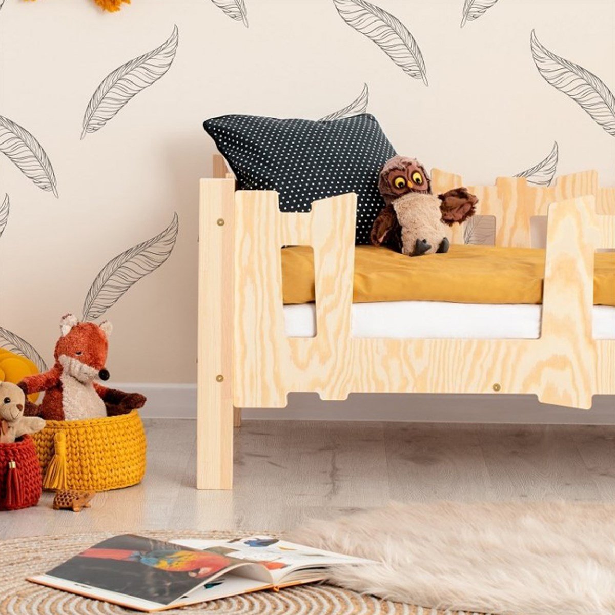 Jüpiter Montessori Yatak Doğal Çam Karyola - MarkaawmJüpiter Montessori Yatak