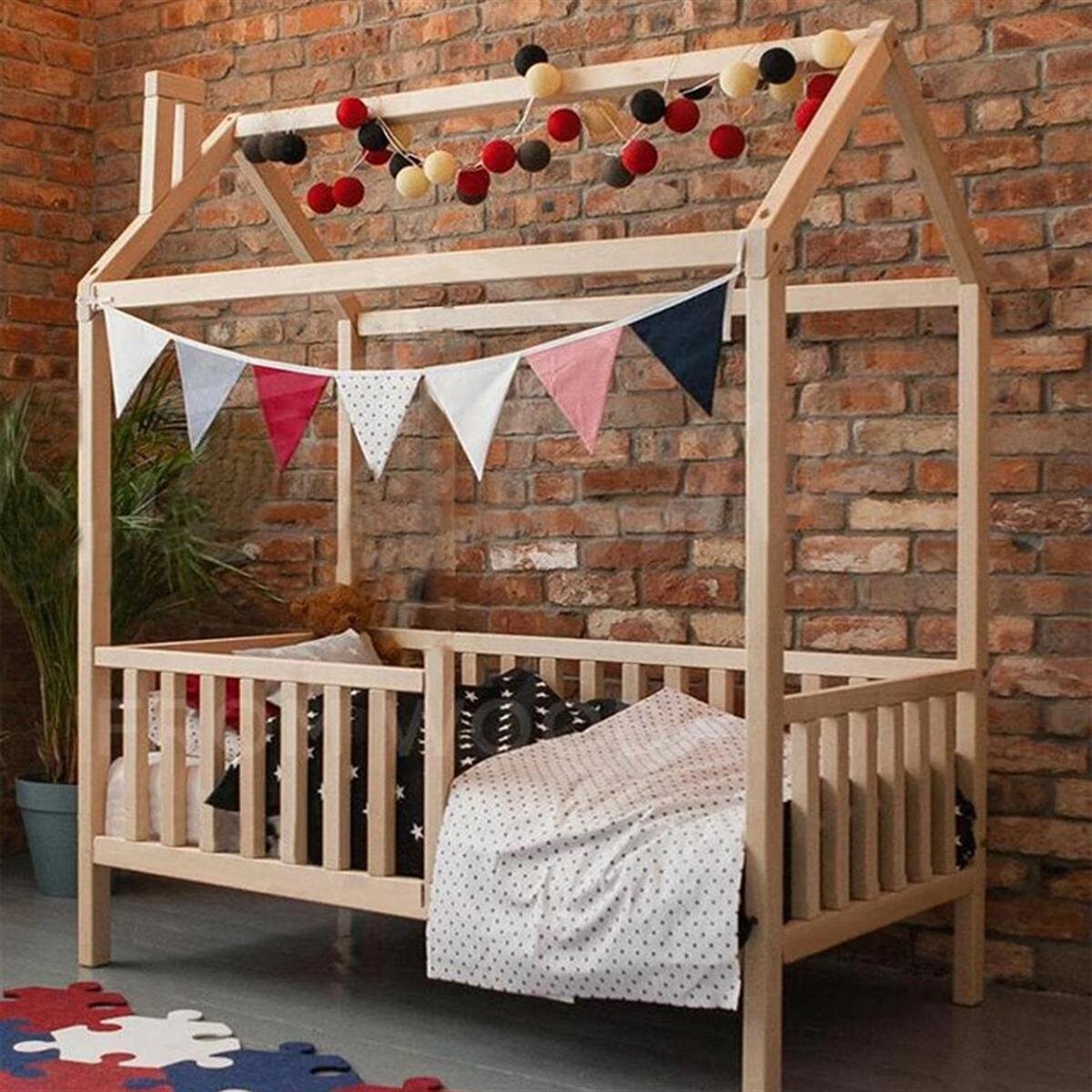Montessori Çocuk Odası Doğal Çam Ağacı | MarkaawmMontessori Yatak Karyola Sinem