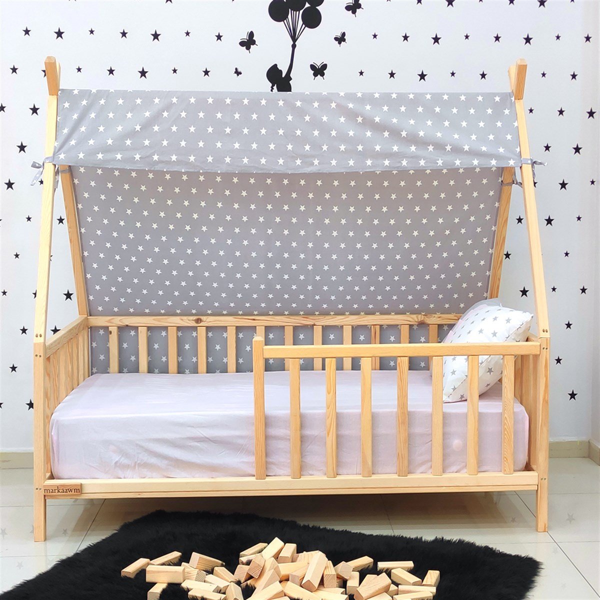 Montessori Yatak Ahşap Karyola Modelleri | MarkaawmMontessori Çocuk Yatak Bodrum