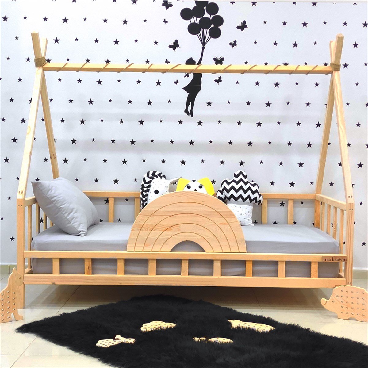 Nirvana Montessori Yatak Sedir Karyola | MarkaawmNirvana Montessori Yatak Gökkuşağı Çocuk Karyola