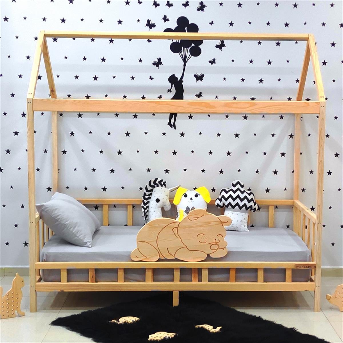 Nirvana Montessori Yatak Sedir Karyola | MarkaawmLuxury Montessori Yatak Ayıcık Çocuk Karyola