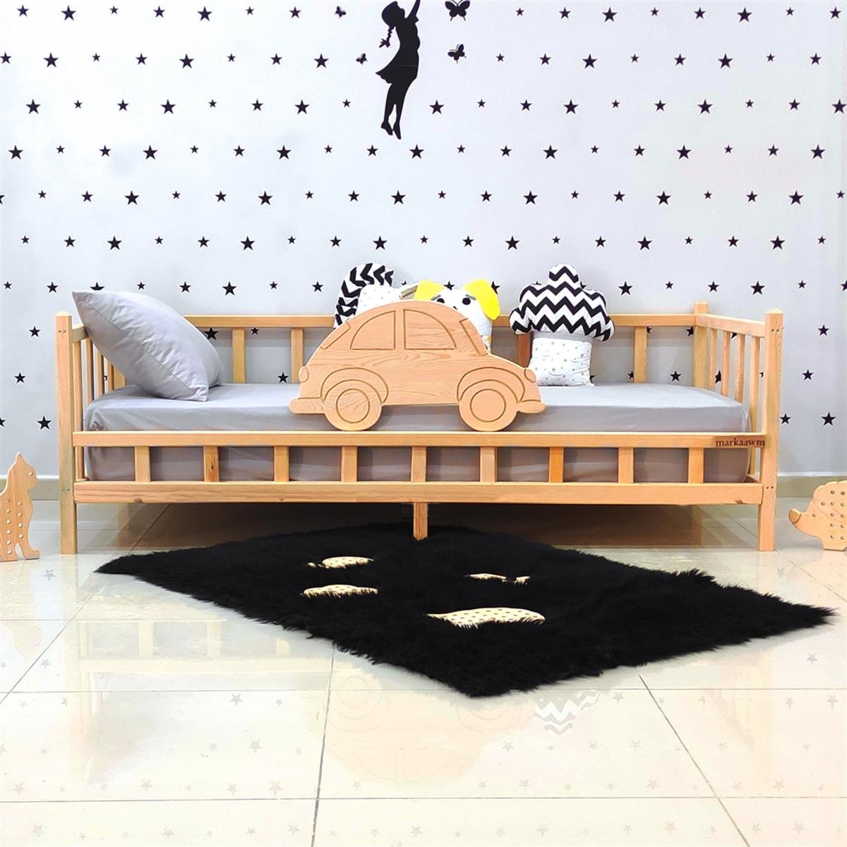 Nirvana Montessori Yatak Sedir Karyola | MarkaawmPremium Montessori Yatak Araba Çocuk Karyola