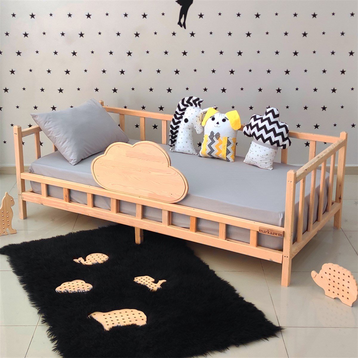 Nirvana Montessori Yatak Sedir Karyola | MarkaawmPremium Montessori Yatak Bulut Çocuk Karyola