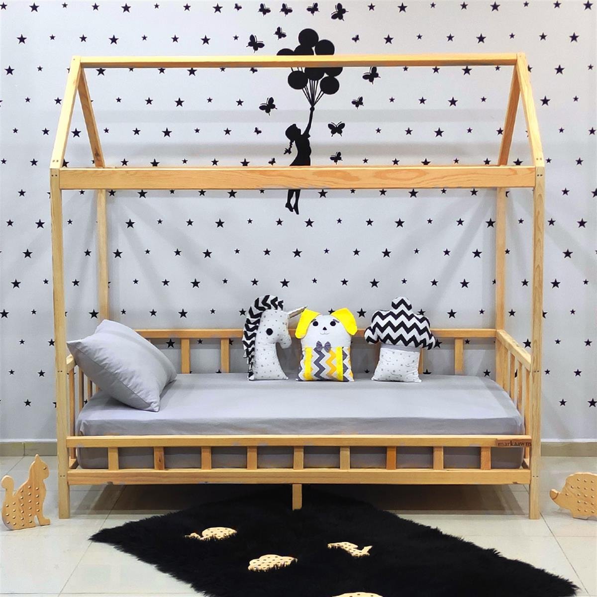 Nirvana Montessori Yatak Sedir Karyola | MarkaawmLuxury Montessori Yatak Ayıcık Çocuk Karyola