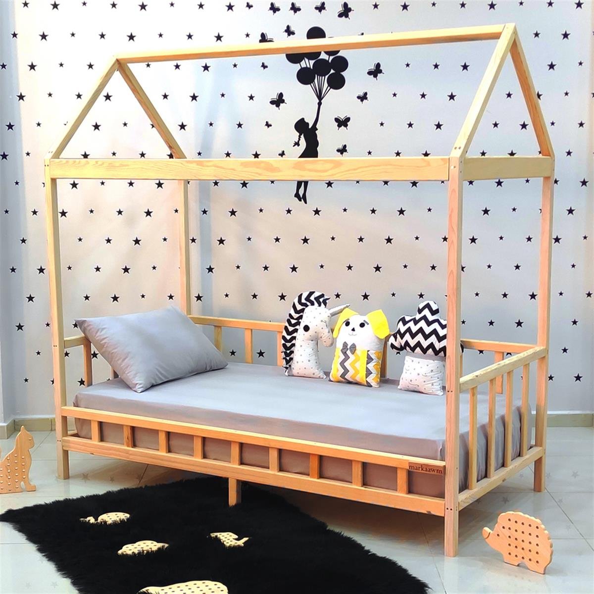 Nirvana Montessori Yatak Sedir Karyola | MarkaawmLuxury Montessori Yatak Ayıcık Çocuk Karyola