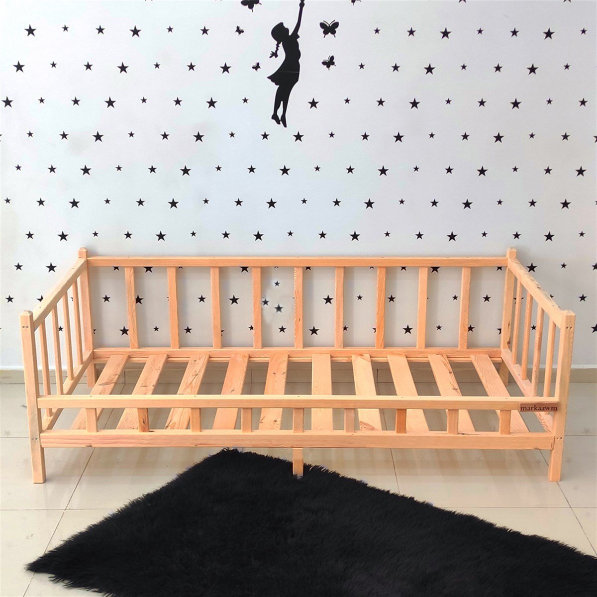 Nirvana Montessori Yatak Sedir Karyola | MarkaawmPremium Montessori Yatak Balina Çocuk Karyola