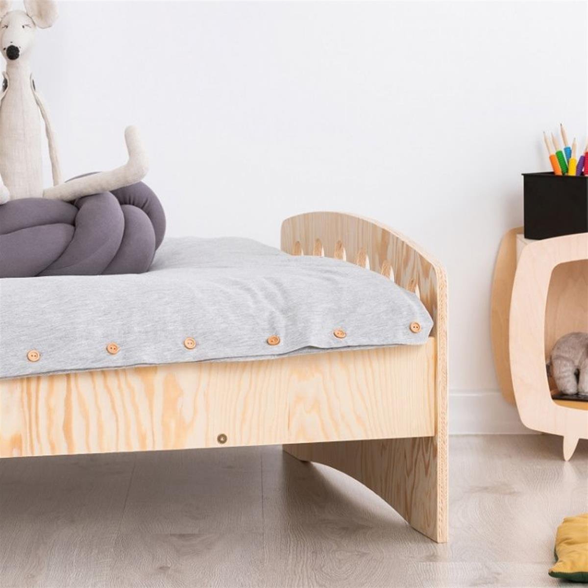 Tek Kişilik Karyola White - MarkaawmMasif Montessori Yatak White