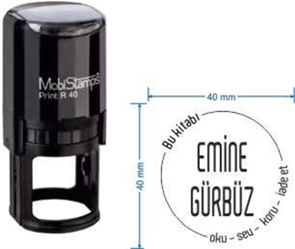 Mobistamps R40 Kişiye Özel Kütüphane Kaşesi