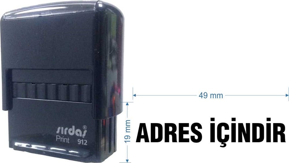 Sırdaş 912 Kaşe 'Adres İçindir' Yazısı İle