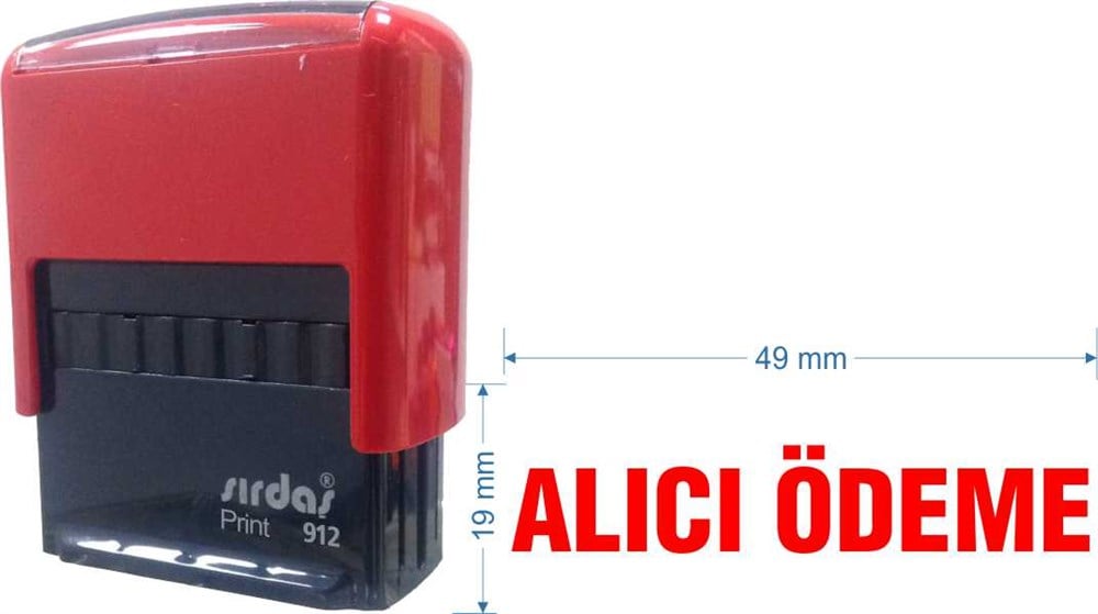 Sırdaş 912 Kaşe 'Alıcı Ödeme' Yazısı İle