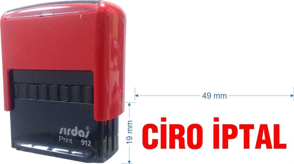 Sırdaş 912 Kaşe 'Ciro İptal' Yazısı İle