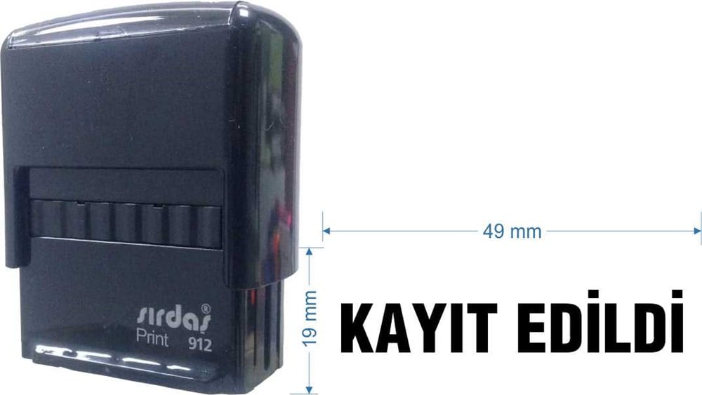 Sırdaş 912 Kaşe 'Kayıt Edildi' Yazısı İle